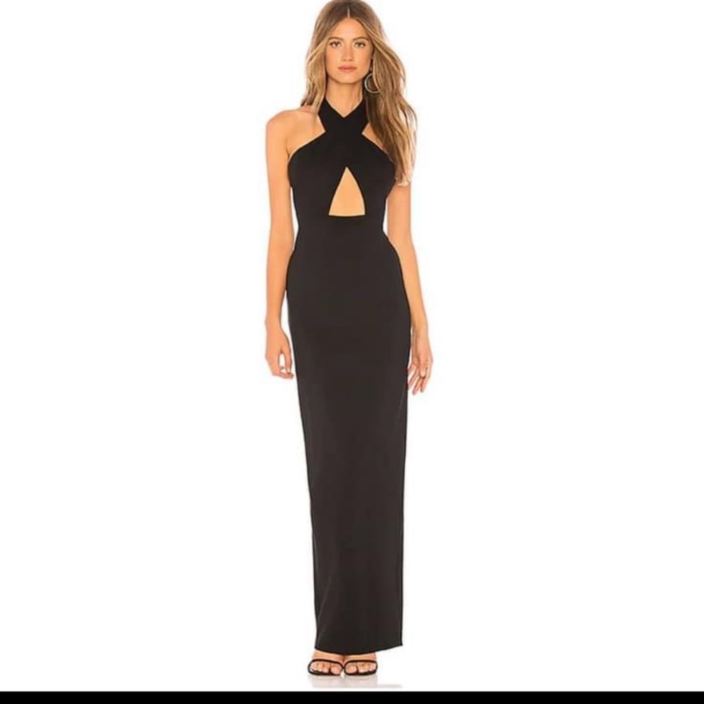 COPY - NBD Black maxi gown